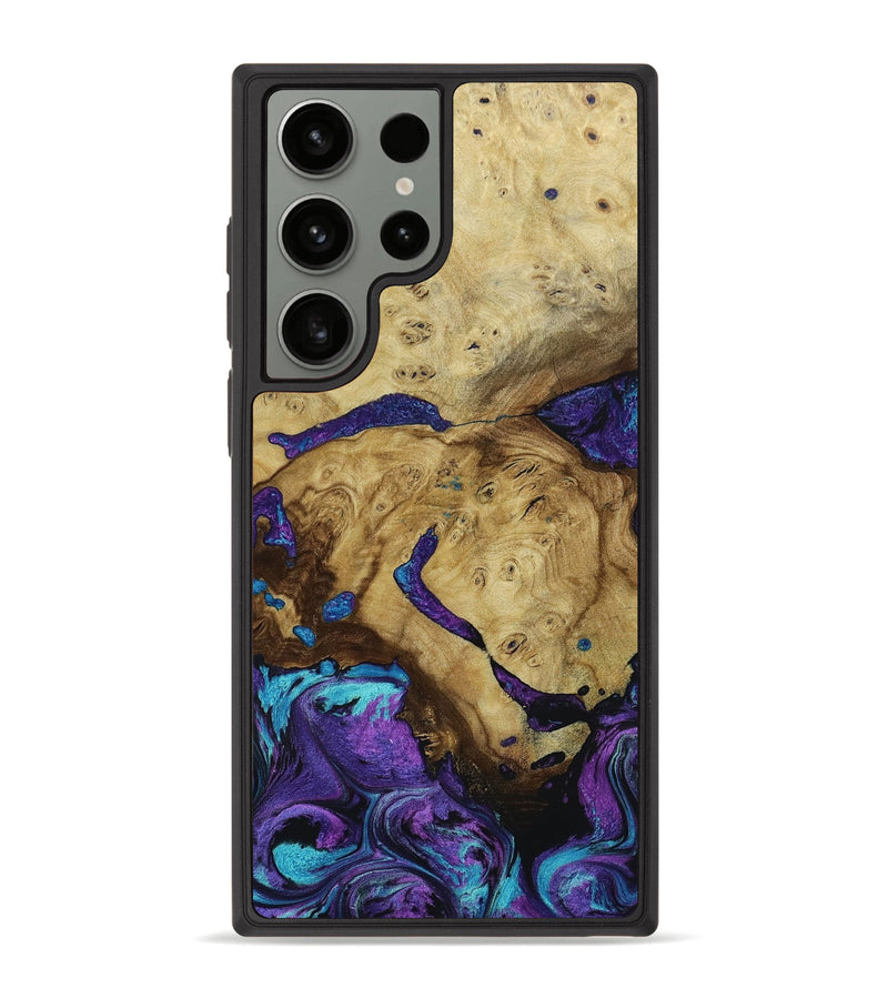 Galaxy S23 Ultra Wood+Resin Phone Case - Sebastian (Purple, 651995)