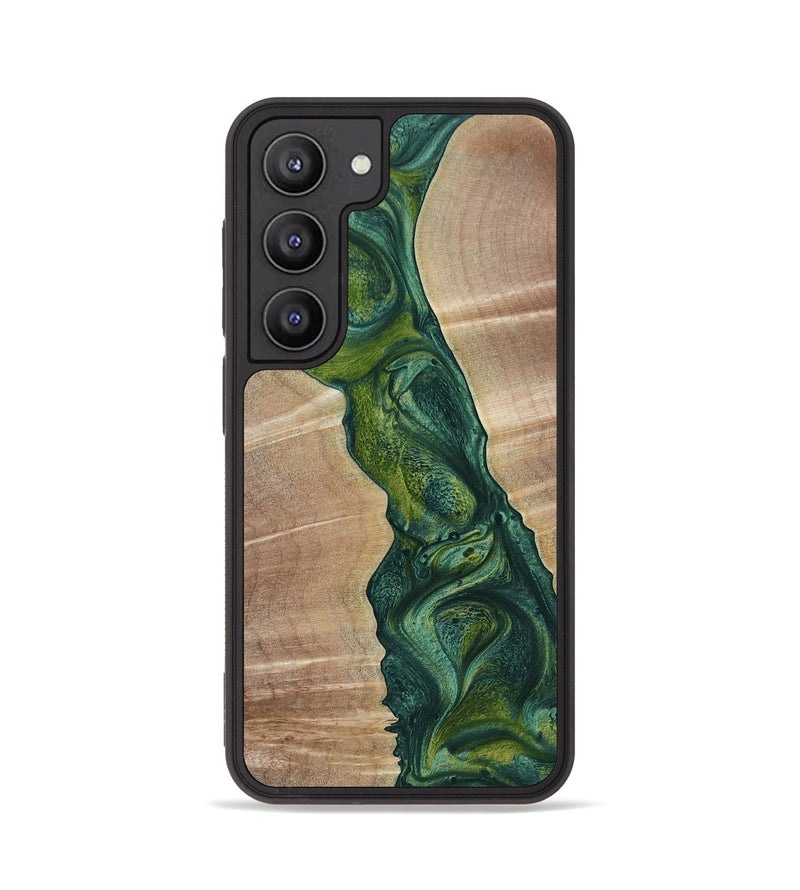 Galaxy S23 Wood+Resin Phone Case - Emil (Green, 652033)