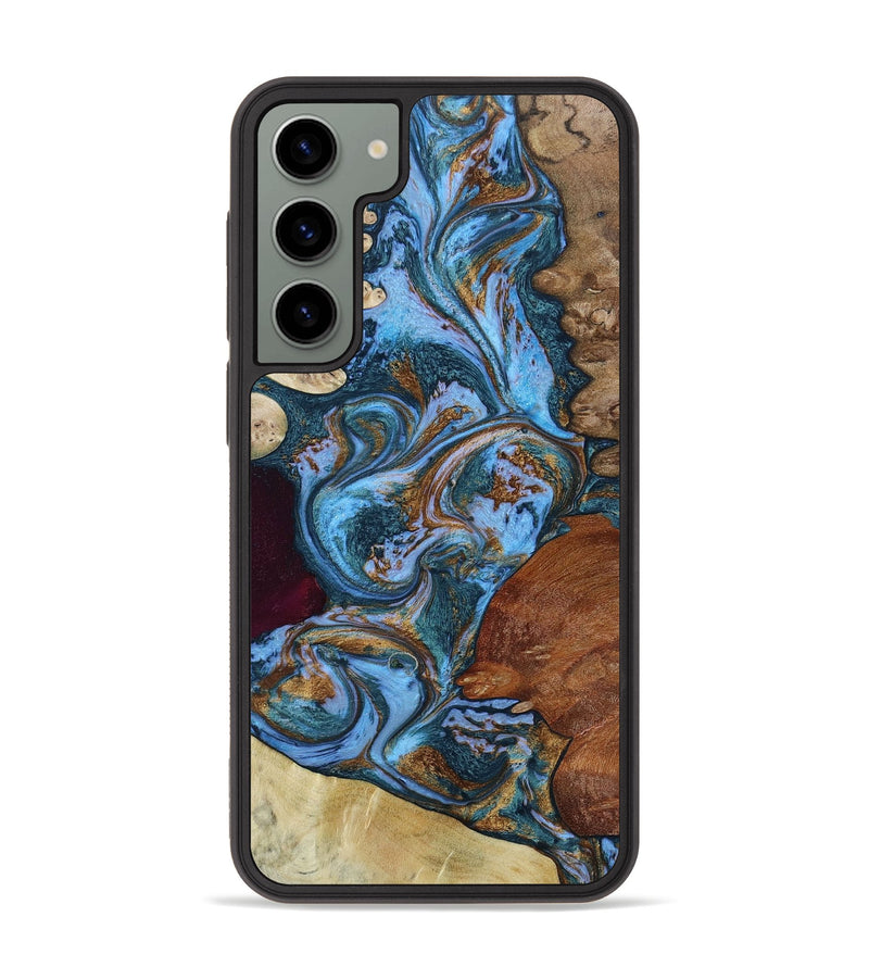 Galaxy S23 Plus Wood+Resin Phone Case - Zoe (Mosaic, 652074)