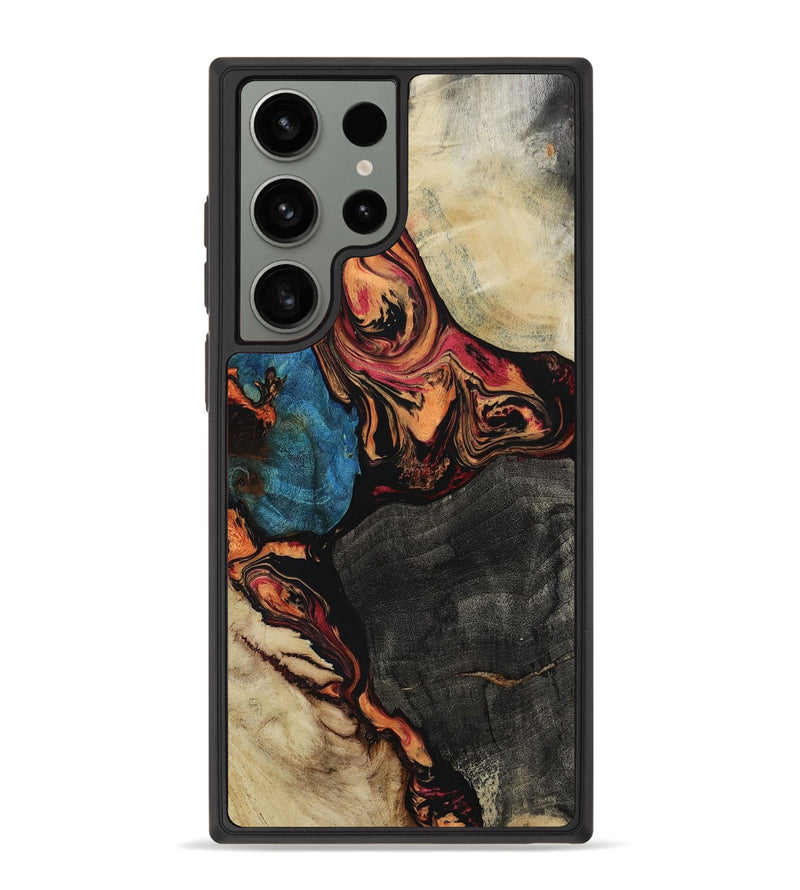 Galaxy S23 Ultra Wood+Resin Phone Case - Flora (Mosaic, 652079)