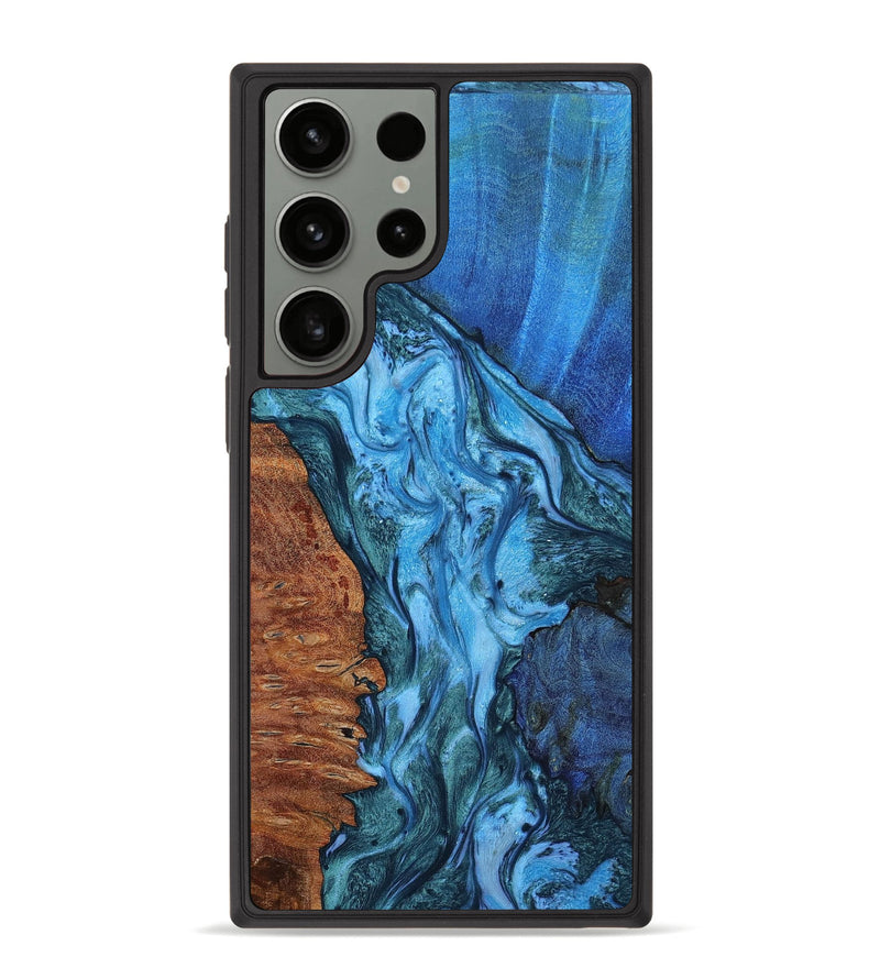 Galaxy S23 Ultra Wood+Resin Phone Case - Giuliana (Mosaic, 652086)