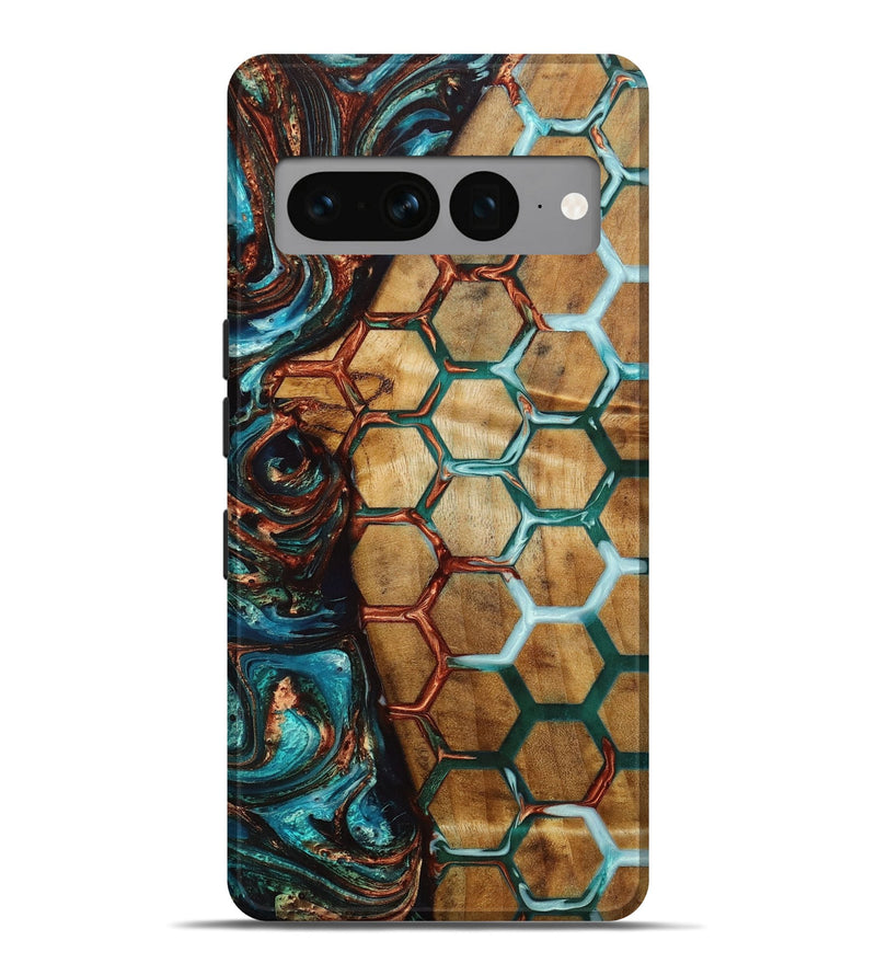 Pixel 7 Pro Wood+Resin Live Edge Phone Case - Orville (Pattern, 652164)