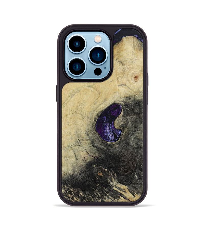 iPhone 14 Pro Wood+Resin Phone Case - Arlo (Wood Burl, 652366)