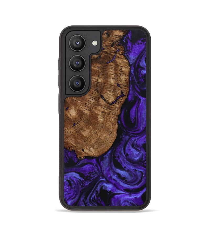 Galaxy S23 Wood+Resin Phone Case - Lynette (Purple, 652382)