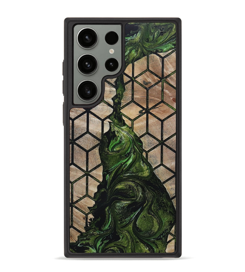 Galaxy S23 Ultra Wood+Resin Phone Case - Betsy (Pattern, 652411)