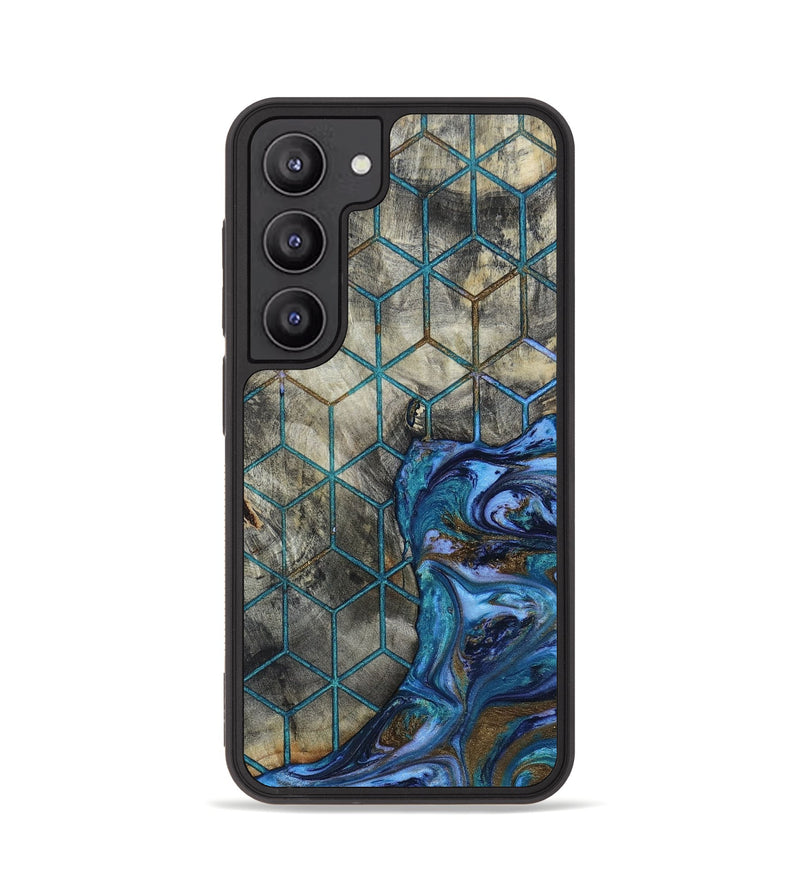 Galaxy S23 Wood+Resin Phone Case - Jenifer (Pattern, 652413)