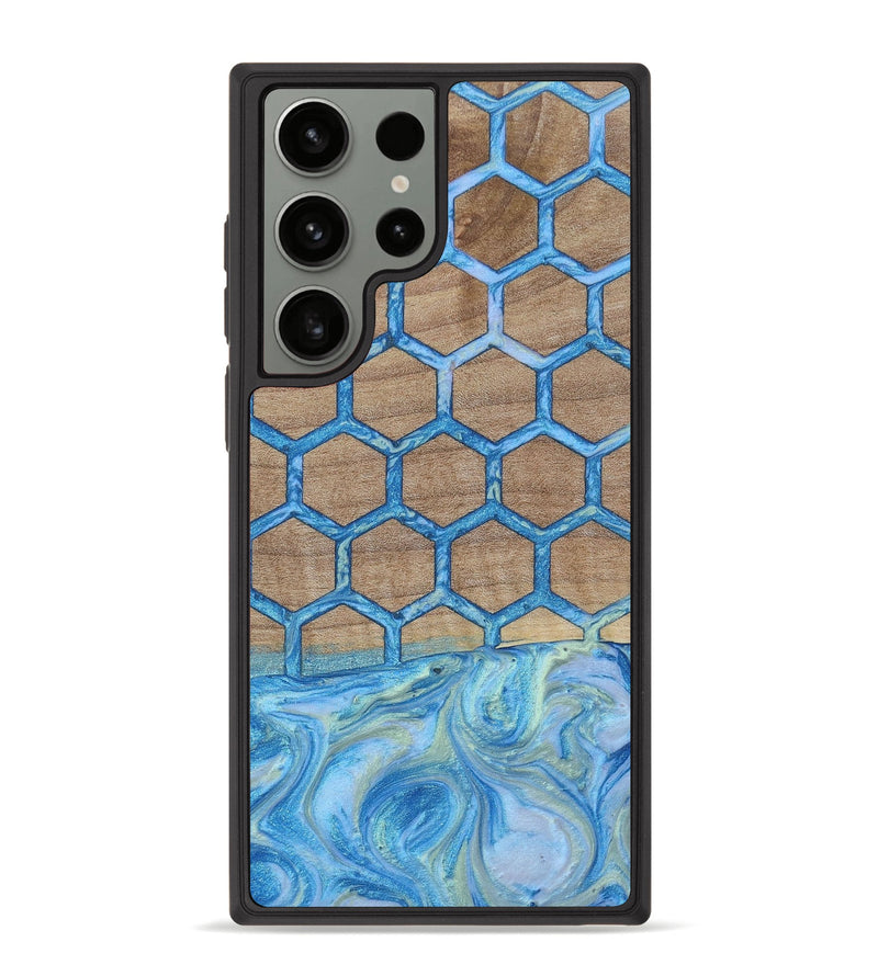Galaxy S23 Ultra Wood+Resin Phone Case - Rudolph (Pattern, 652415)