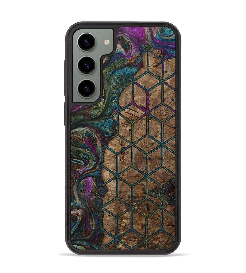 Galaxy S23 Plus Wood+Resin Phone Case - Garrett (Pattern, 652418)