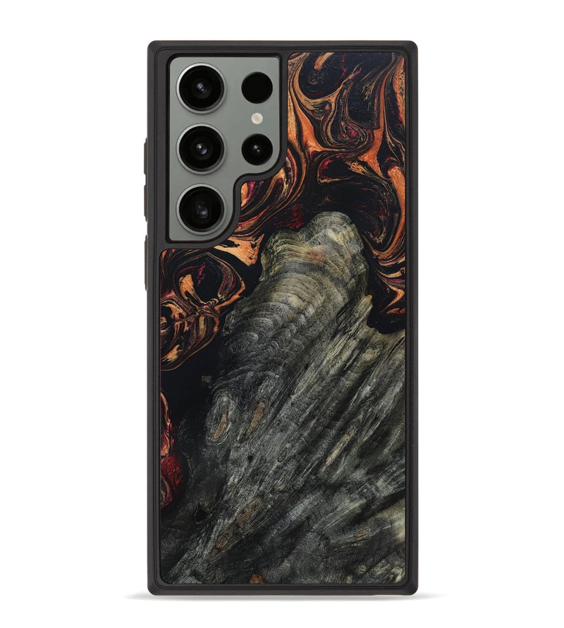 Galaxy S23 Ultra Wood+Resin Phone Case - Dixie (Red, 652450)