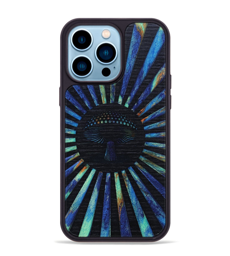 iPhone 14 Pro Max Wood+Resin Phone Case - Gayle (Retro, 652460)