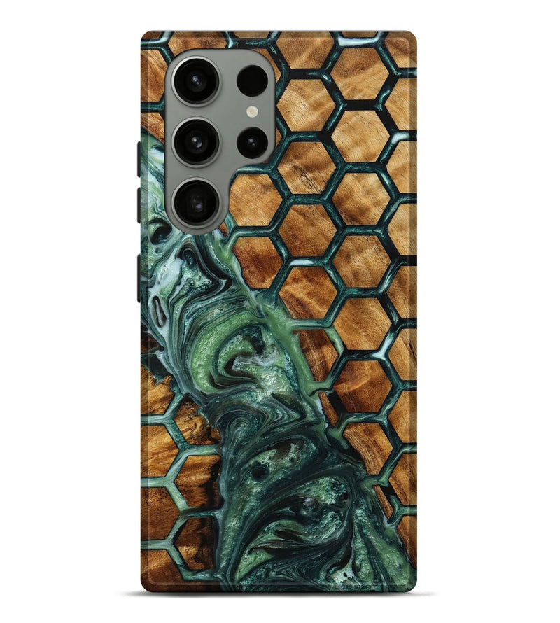 Galaxy S23 Ultra Wood+Resin Live Edge Phone Case - Angel (Pattern, 652485)