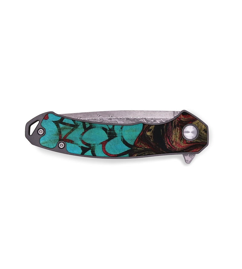 EDC Wood+Resin Pocket Knife - Anastasia (Pattern, 652504)