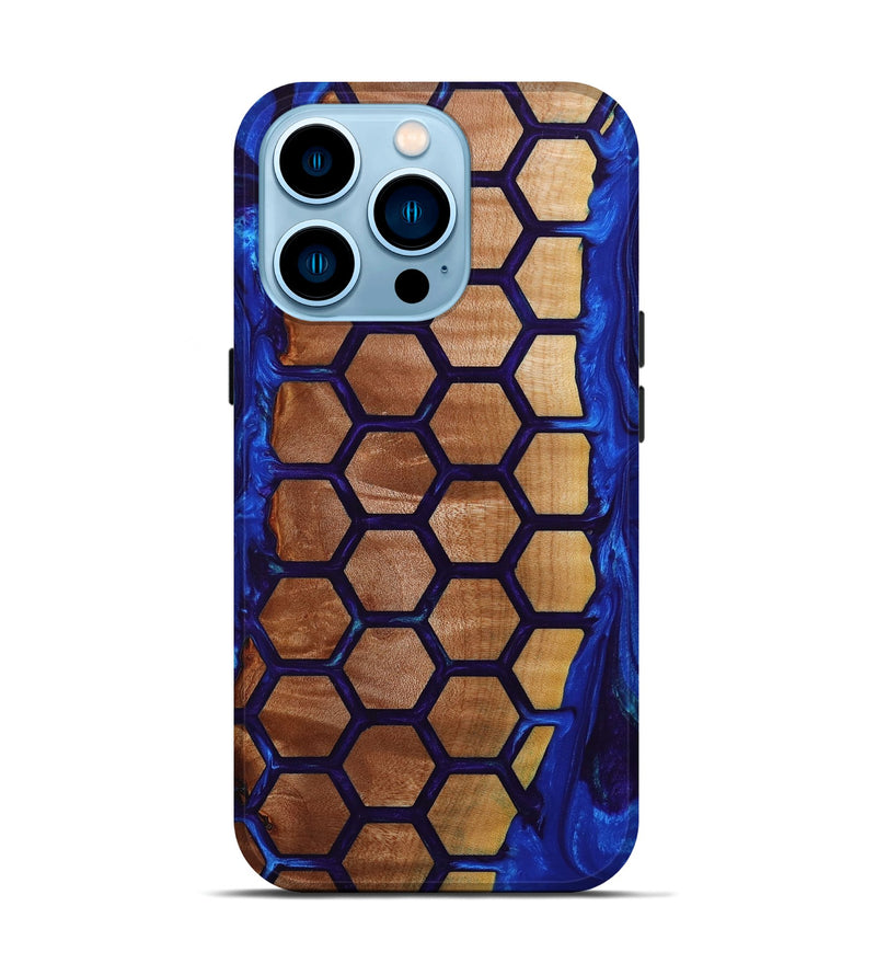 iPhone 14 Pro Wood+Resin Live Edge Phone Case - Aubrie (Pattern, 652627)