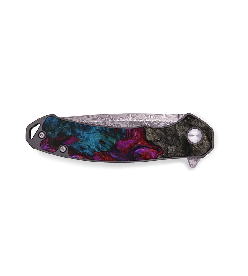 EDC Wood+Resin Pocket Knife - Amanda (Red, 652660)
