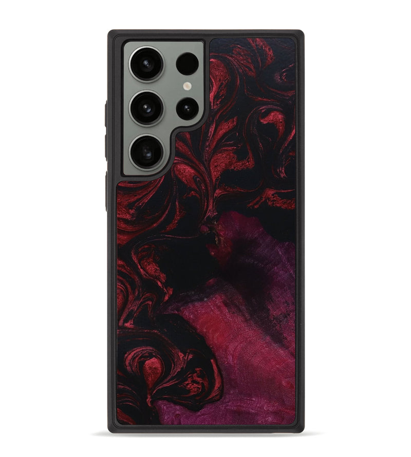 Galaxy S23 Ultra Wood+Resin Phone Case - Ashleigh (Red, 652754)