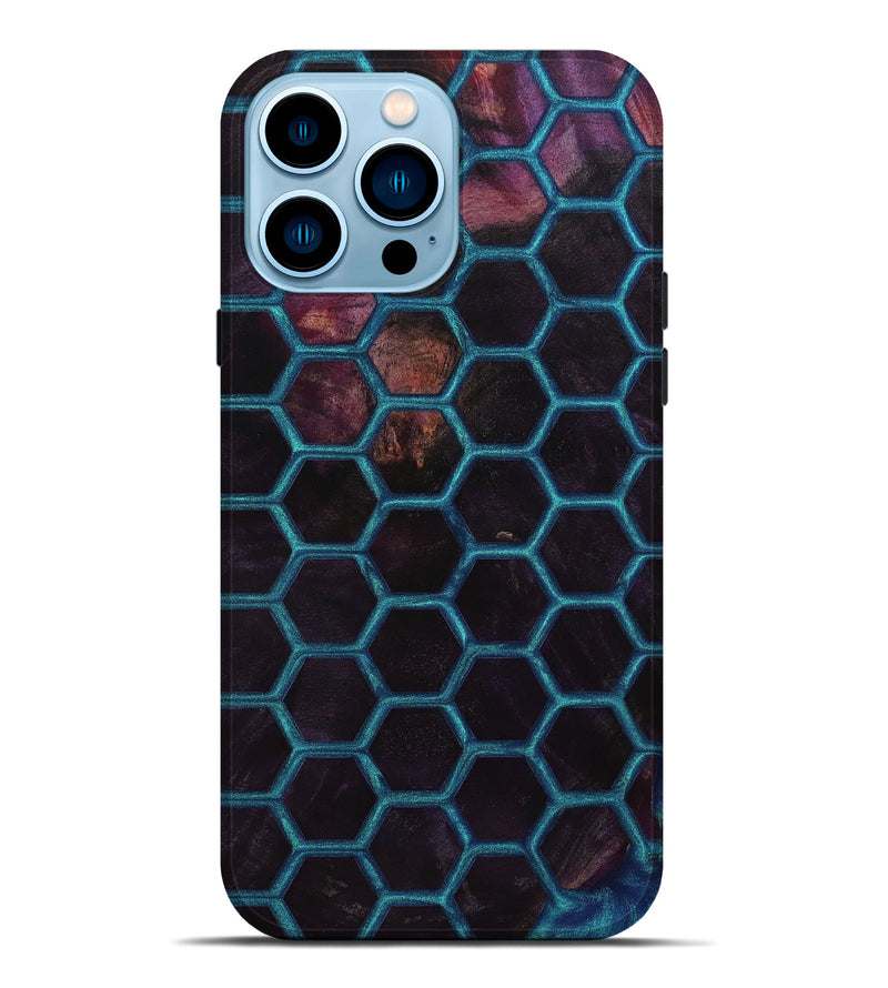 iPhone 14 Pro Max Wood+Resin Live Edge Phone Case - Anderson (Pattern, 652783)