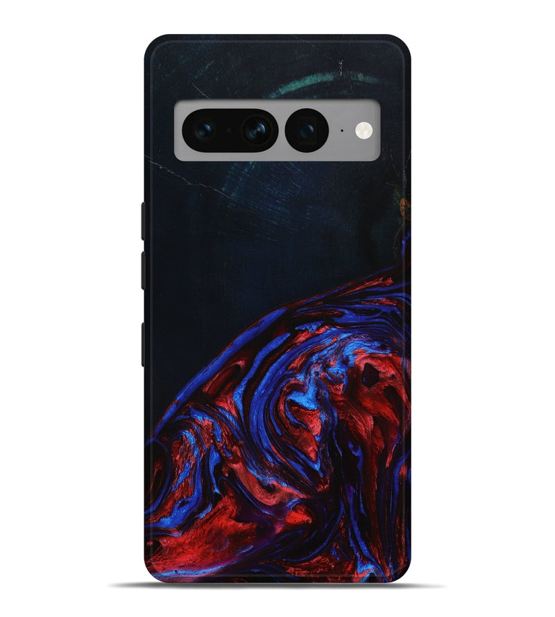 Pixel 7 Pro Wood+Resin Live Edge Phone Case - Kellan (Red, 652795)