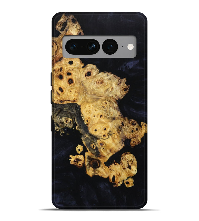 Pixel 7 Pro Wood+Resin Live Edge Phone Case - Milton (Pure Black, 652842)