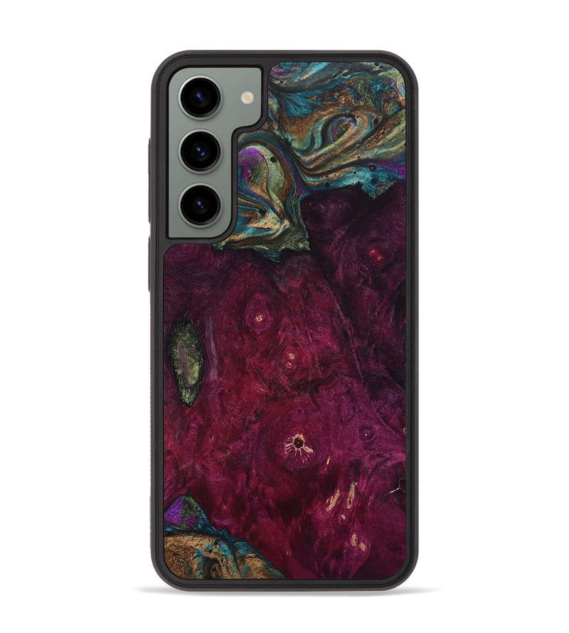 Galaxy S23 Plus Wood+Resin Phone Case - David (Green, 652912)