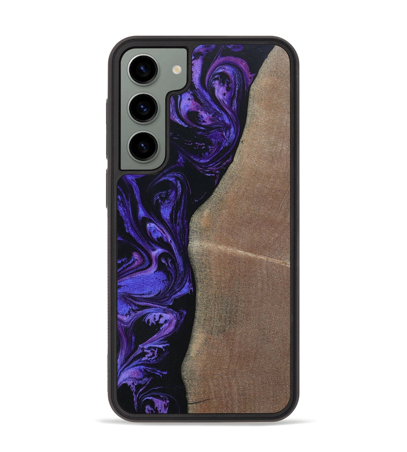 Galaxy S23 Plus Wood+Resin Phone Case - Gale (Purple, 653023)