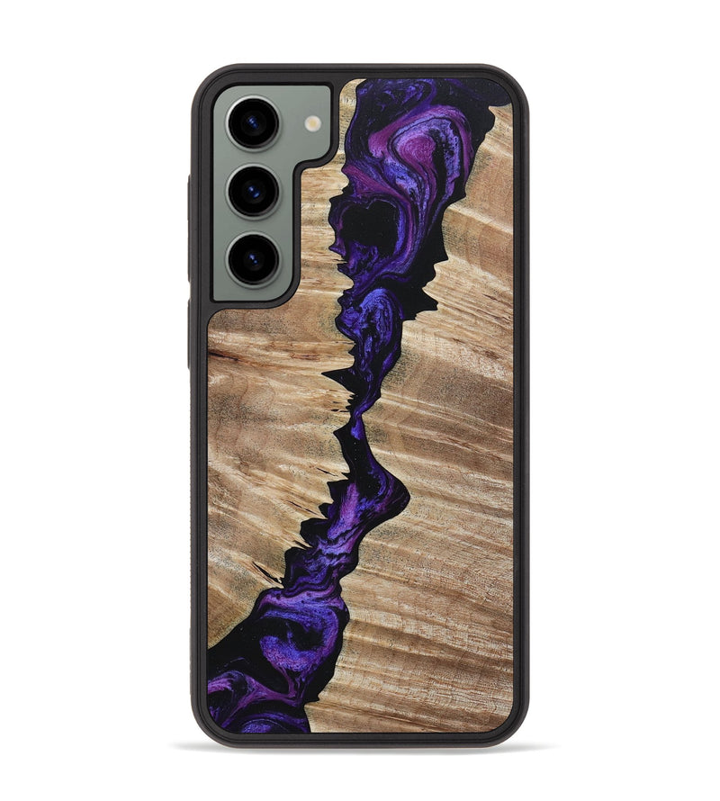 Galaxy S23 Plus Wood+Resin Phone Case - Miriam (Purple, 653031)