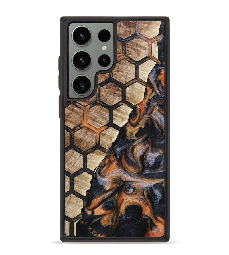 Galaxy S23 Ultra Wood+Resin Phone Case - Bobbi (Pattern, 653146)