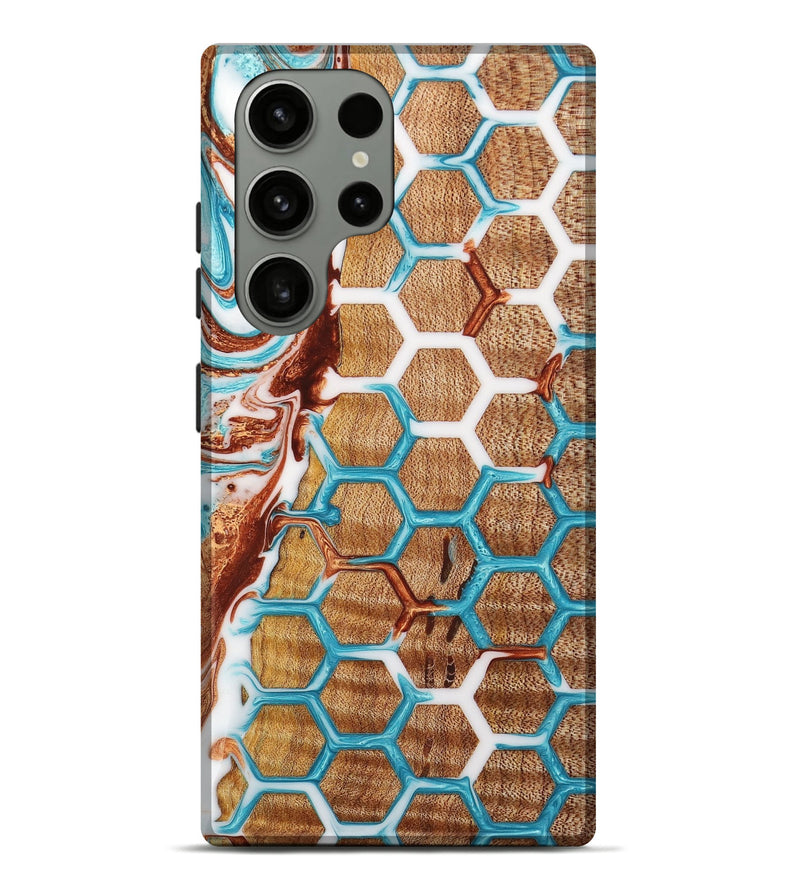 Galaxy S23 Ultra Wood+Resin Live Edge Phone Case - Makenna (Pattern, 653254)