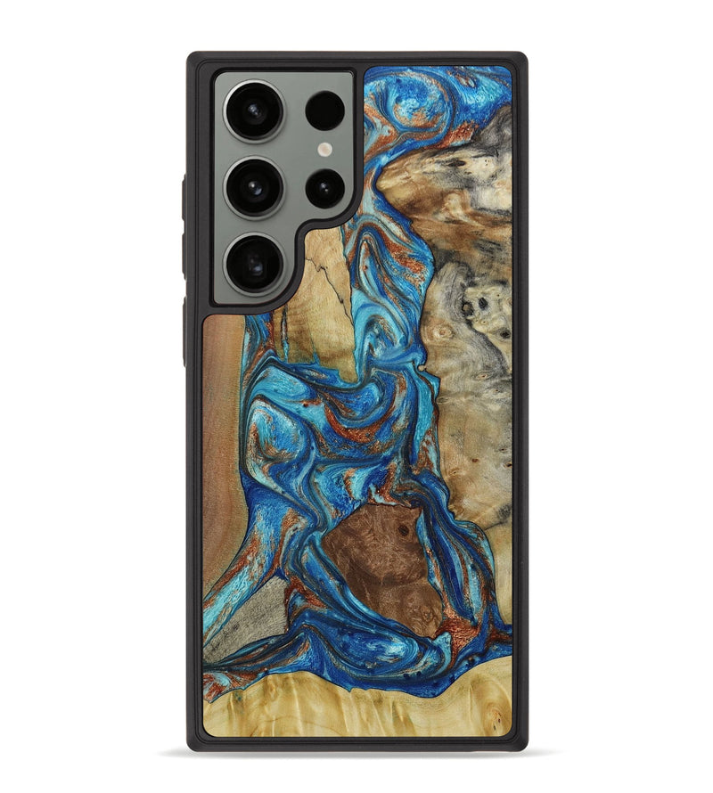 Galaxy S23 Ultra Wood+Resin Phone Case - Aaliyah (Mosaic, 653344)