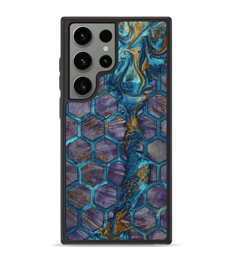 Galaxy S23 Ultra Wood+Resin Phone Case - Ethan (Pattern, 653373)