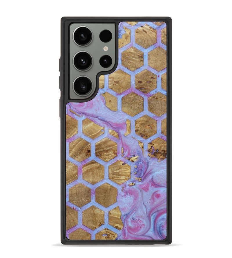 Galaxy S23 Ultra Wood+Resin Phone Case - Kailey (Pattern, 653386)
