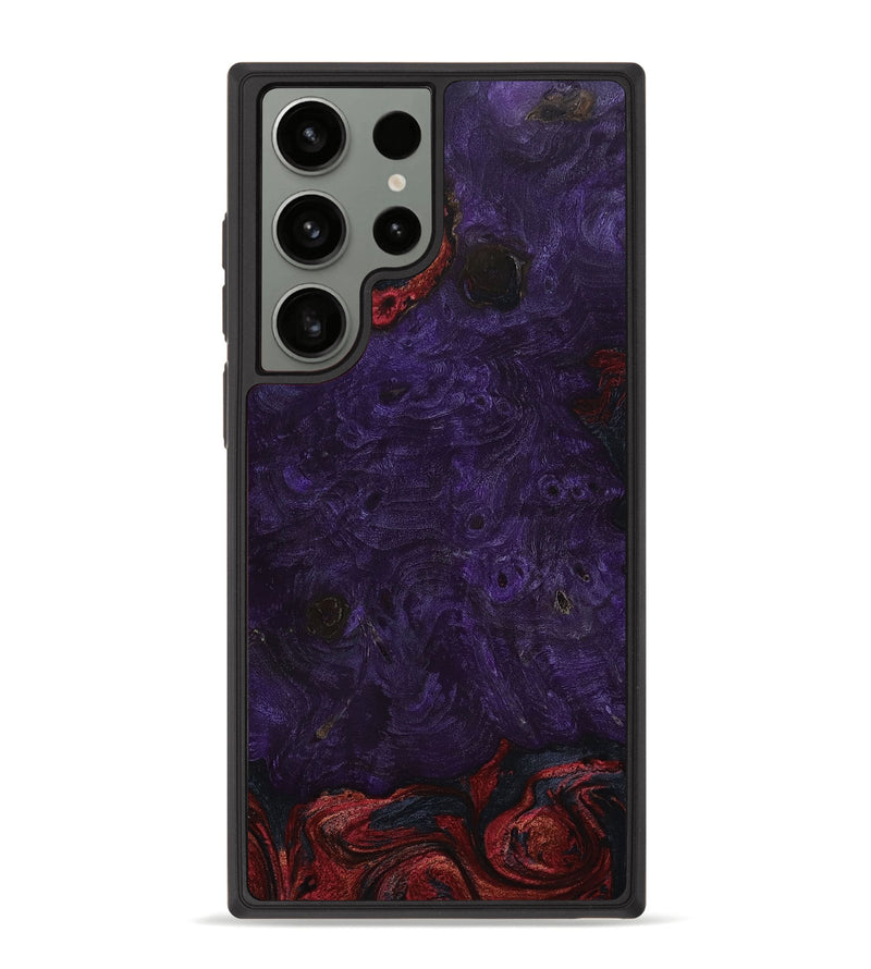 Galaxy S23 Ultra Wood+Resin Phone Case - Summer (Red, 653463)