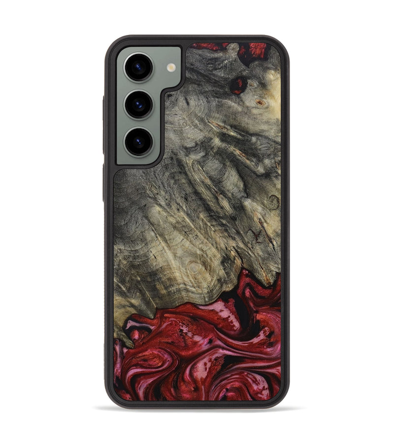 Galaxy S23 Plus Wood+Resin Phone Case - Billie (Red, 653493)