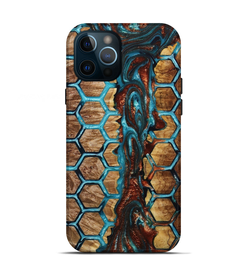 iPhone 12 Pro Wood+Resin Live Edge Phone Case - Reid (Pattern, 653502)