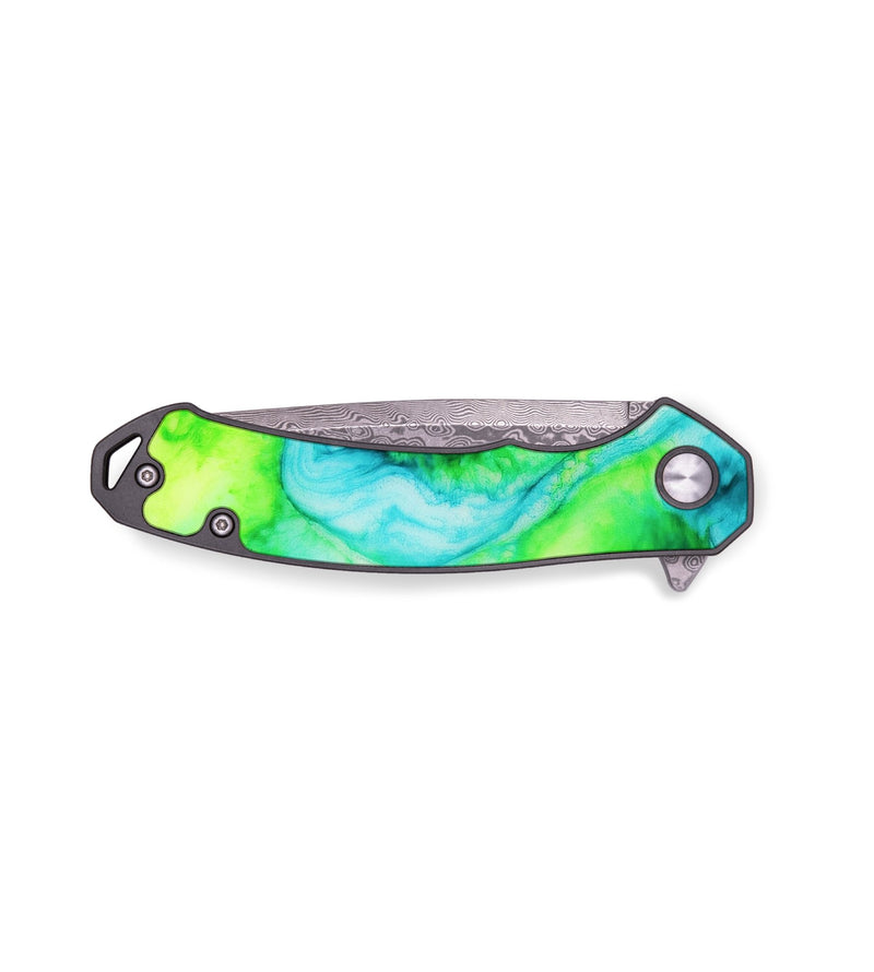 EDC ResinArt Pocket Knife - Bethany (Blue, 653531)
