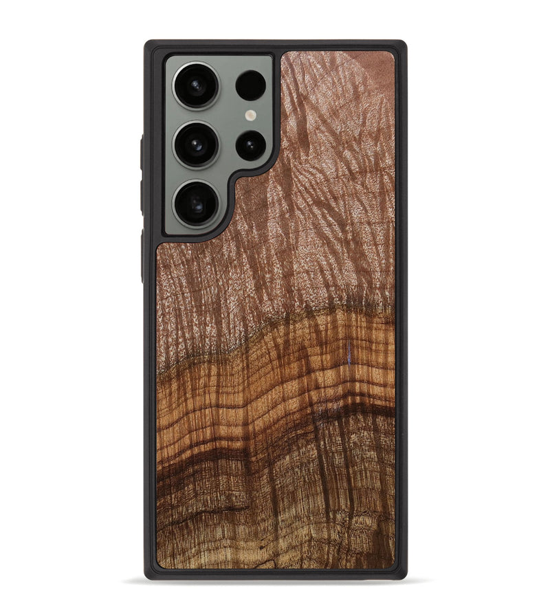 Galaxy S23 Ultra Wood+Resin Phone Case - Lola (Wood Burl, 653573)