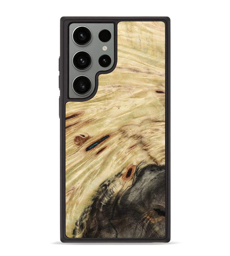 Galaxy S23 Ultra Wood+Resin Phone Case - Ashanti (Wood Burl, 653577)