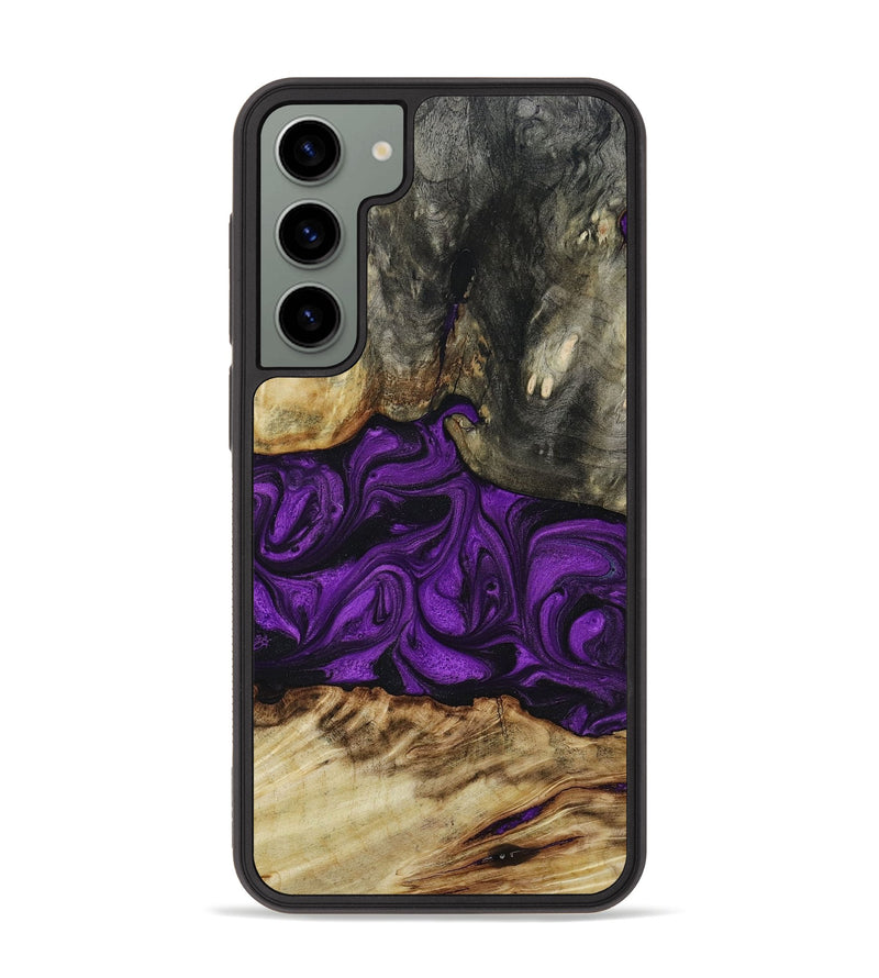Galaxy S23 Plus Wood+Resin Phone Case - Kiley (Purple, 653635)