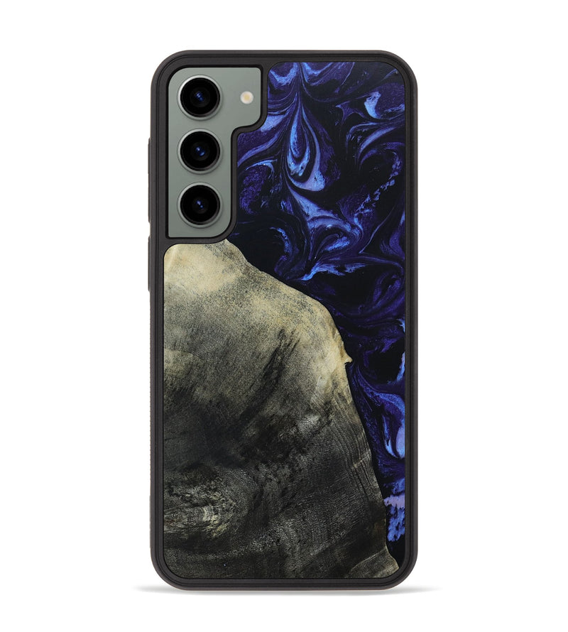 Galaxy S23 Plus Wood+Resin Phone Case - Jay (Purple, 653647)