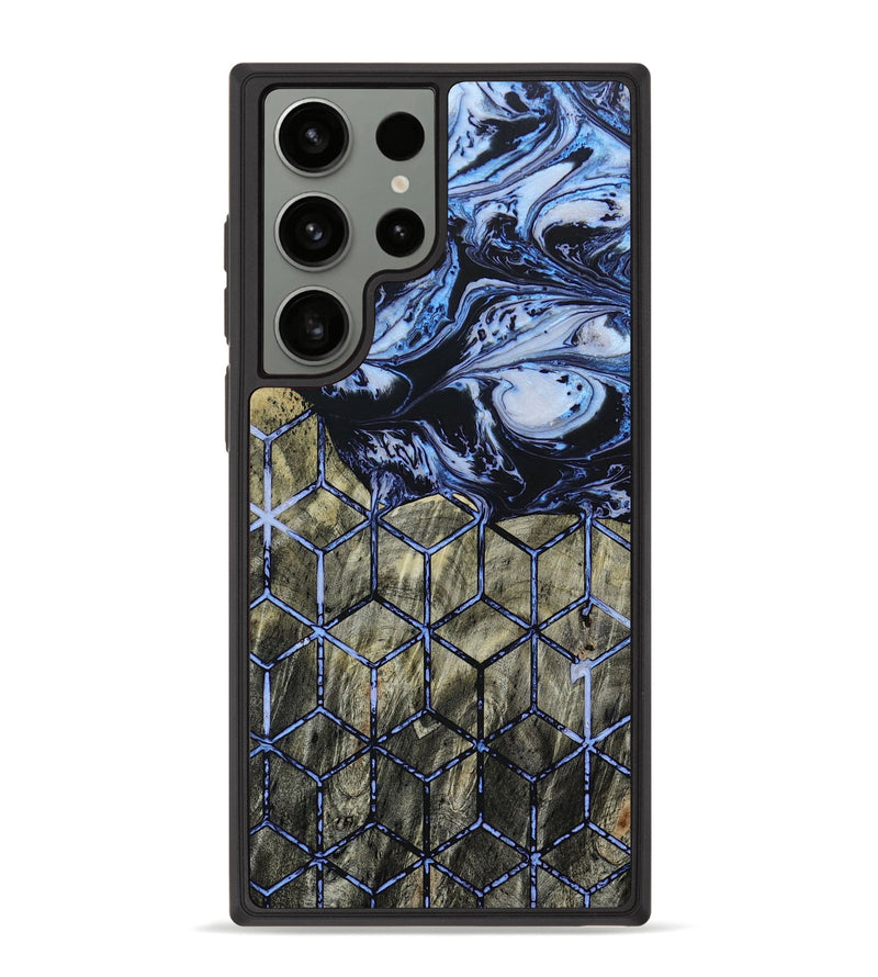 Galaxy S23 Ultra Wood+Resin Phone Case - Katrina (Pattern, 653671)