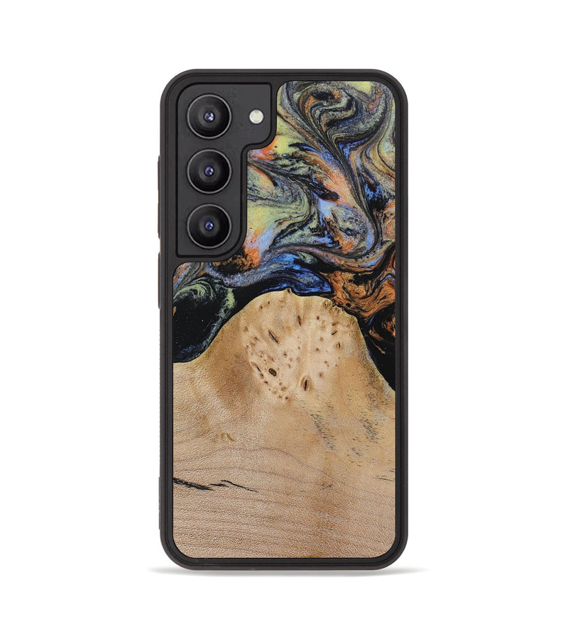 Galaxy S23 Wood+Resin Phone Case - Wilson (Blue, 653677)
