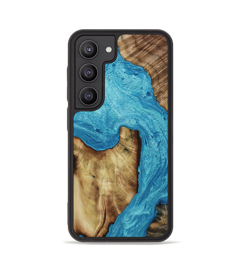 Galaxy S23 Wood+Resin Phone Case - Sylvester (Mosaic, 653744)