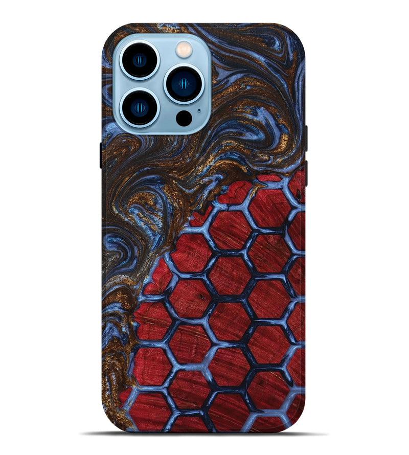 iPhone 14 Pro Max Wood+Resin Live Edge Phone Case - Bob (Pattern, 653849)