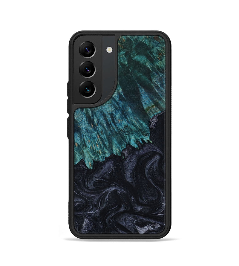 Galaxy S22 Wood+Resin Phone Case - Bella (Gunmetal, 654131)