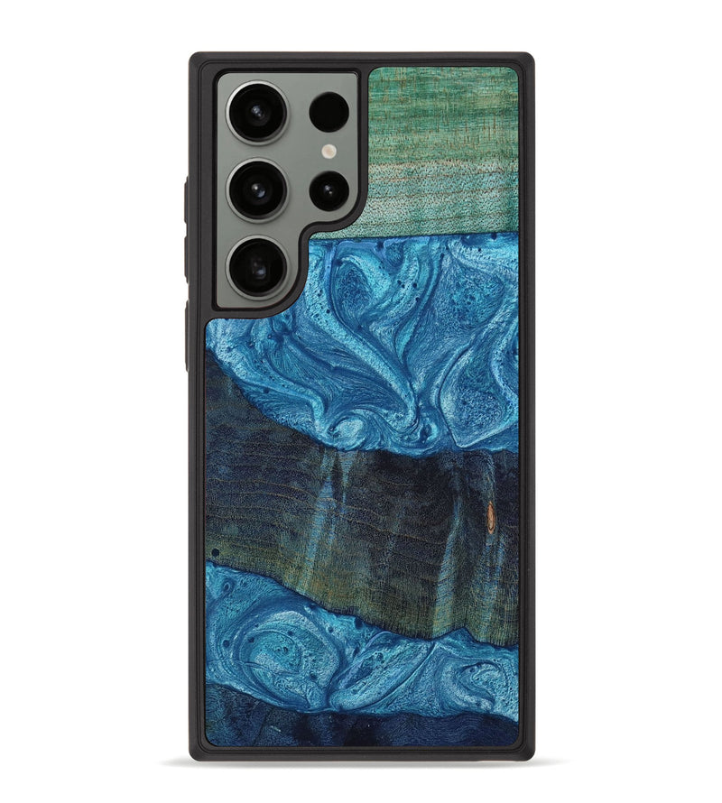 Galaxy S23 Ultra Wood+Resin Phone Case - Angelica (Pattern, 654201)