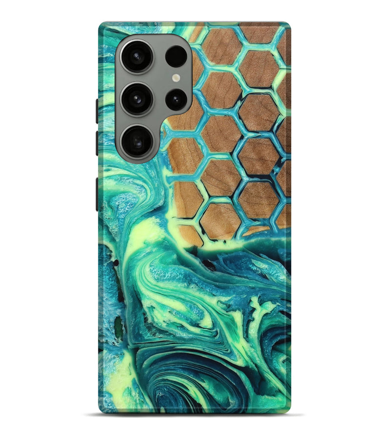 Galaxy S23 Ultra Wood+Resin Live Edge Phone Case - Gracelyn (Pattern, 654217)
