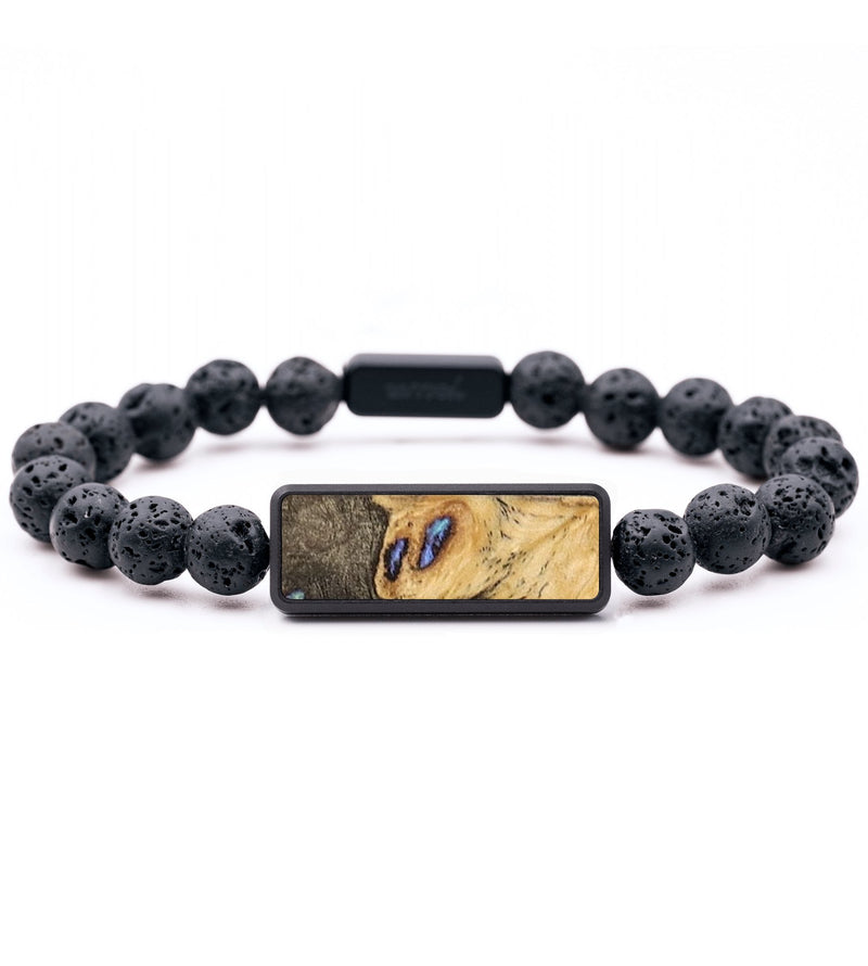 Lava Bead Wood+Resin Bracelet - Angeline (Wood Burl, 654267)
