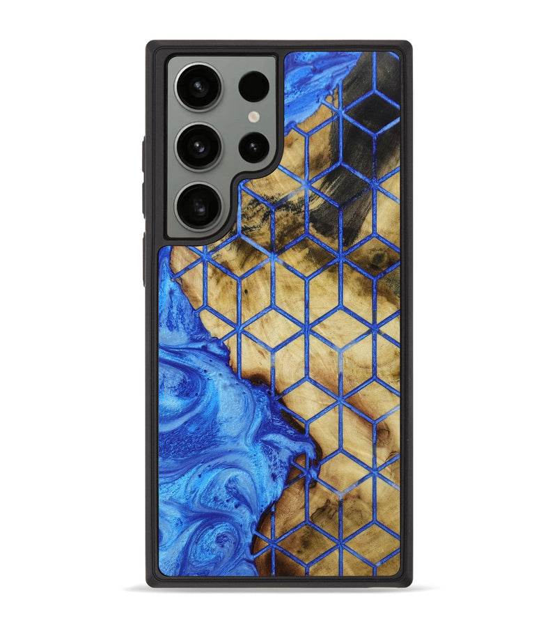 Galaxy S23 Ultra Wood+Resin Phone Case - Shanice (Pattern, 654334)
