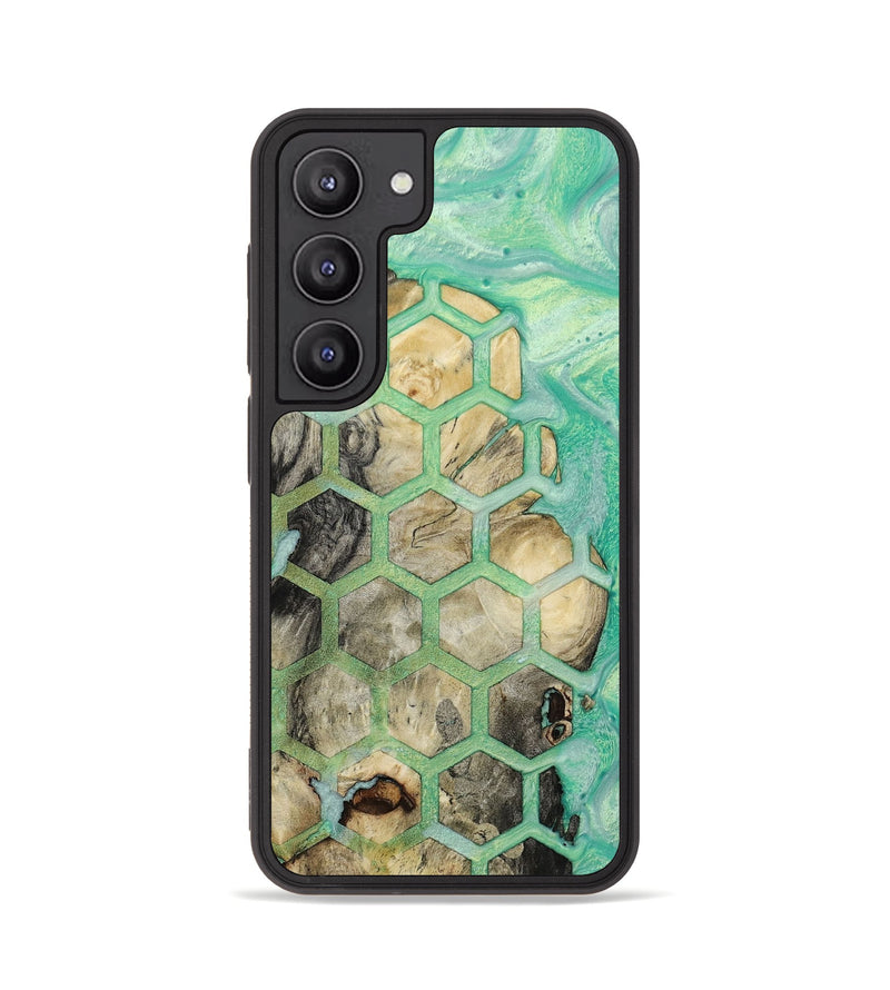 Galaxy S23 Wood+Resin Phone Case - Eli (Pattern, 654342)