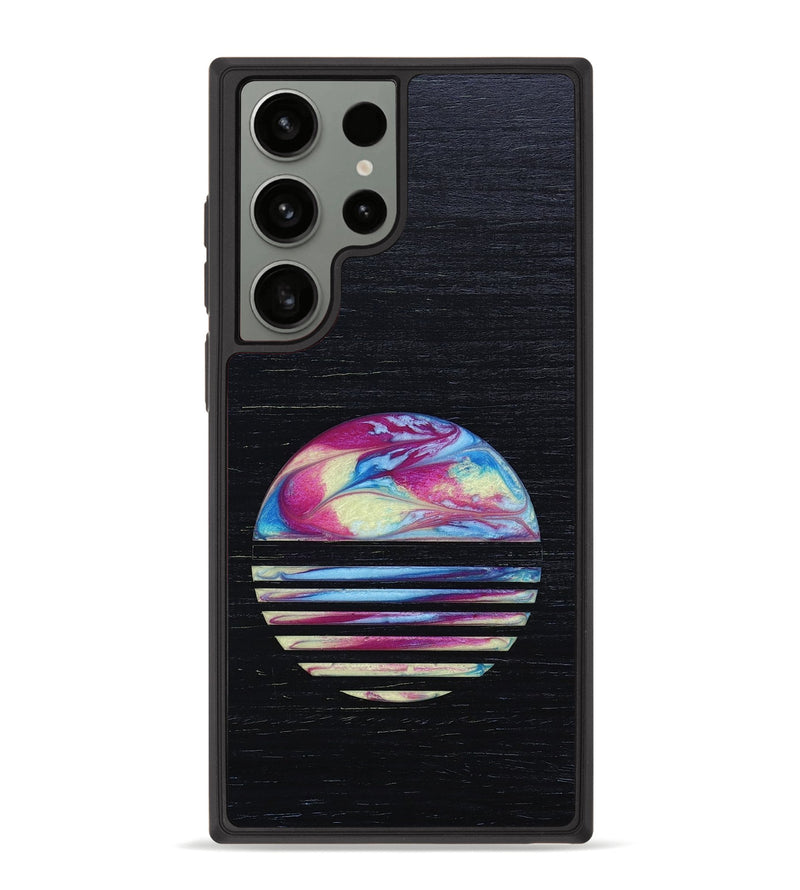 Galaxy S23 Ultra Wood+Resin Phone Case - Cindy (Retro, 654412)