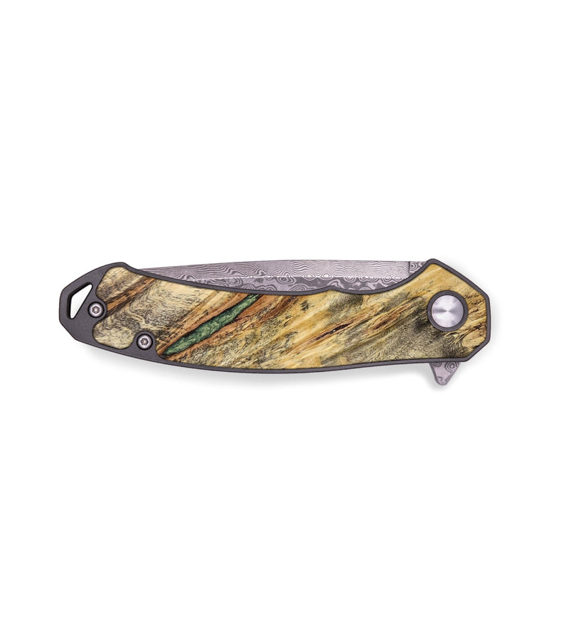 EDC Wood+Resin Pocket Knife - Josiah (Wood Burl, 654441)